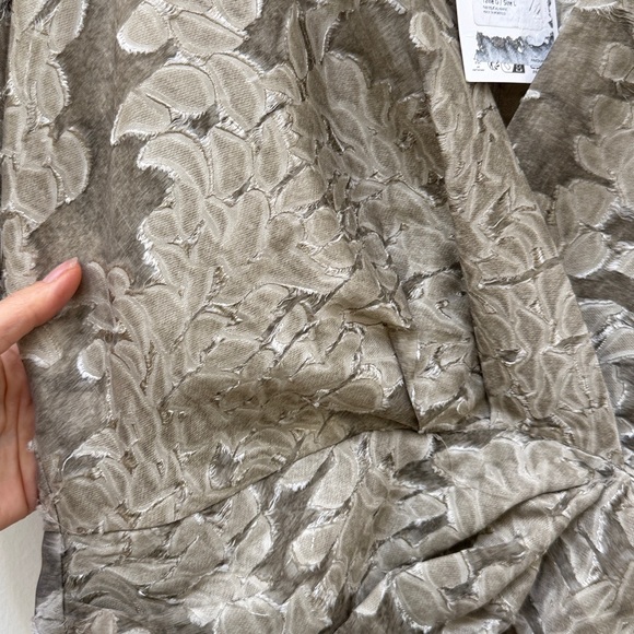 Zara NWT Floral Jacquard Textured Midi Dress - Picture 8 of 11